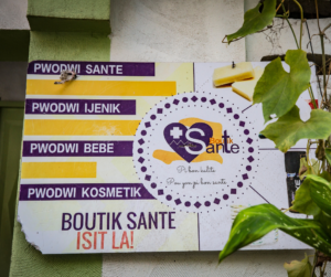 A boutik Sante health store in Bainet Haiti. 